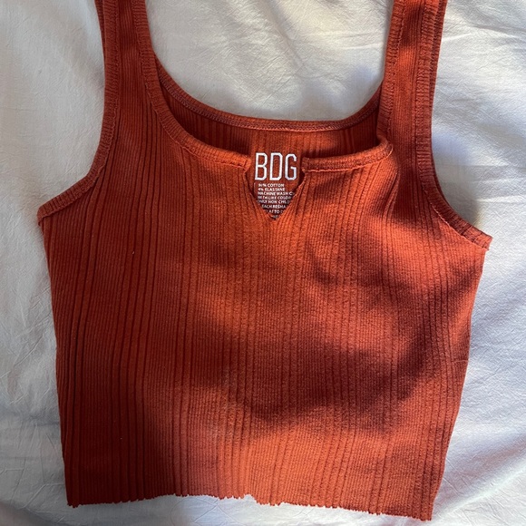 Urban Outfitters Tops - Urban outfitters rust orange crop tank